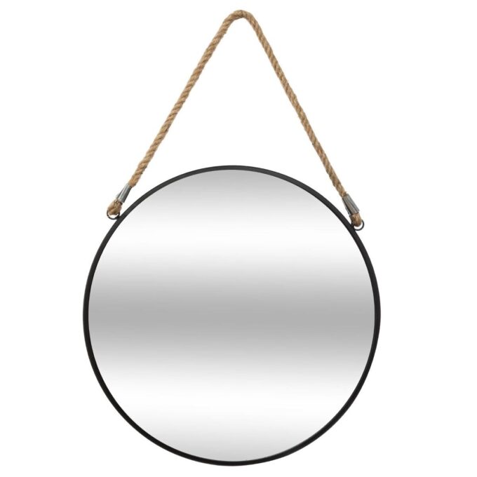 Miroir "Eden" Noir, D.55 cm
