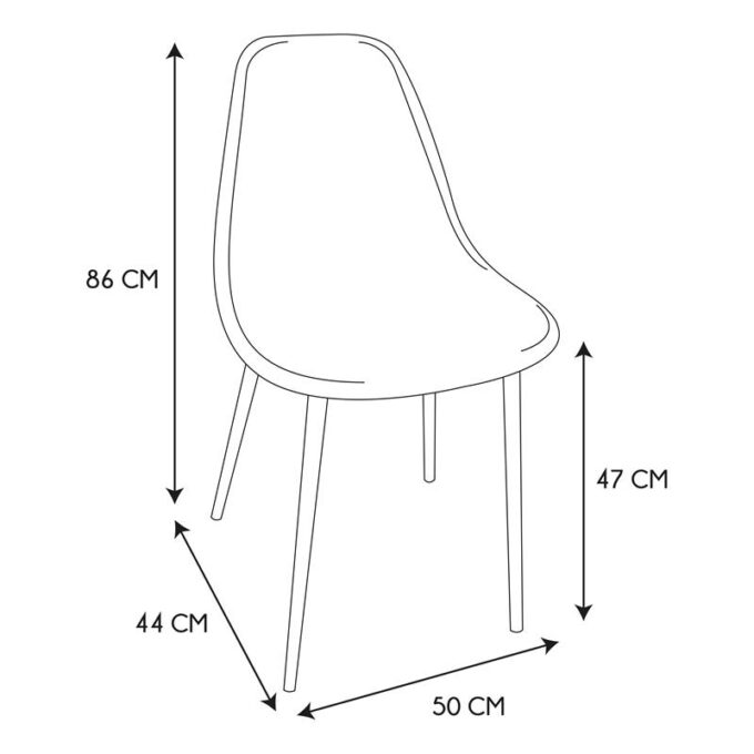 Chaise bouclette freya