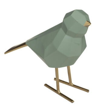 Statue origami "Oiseau", résine, H16 cm