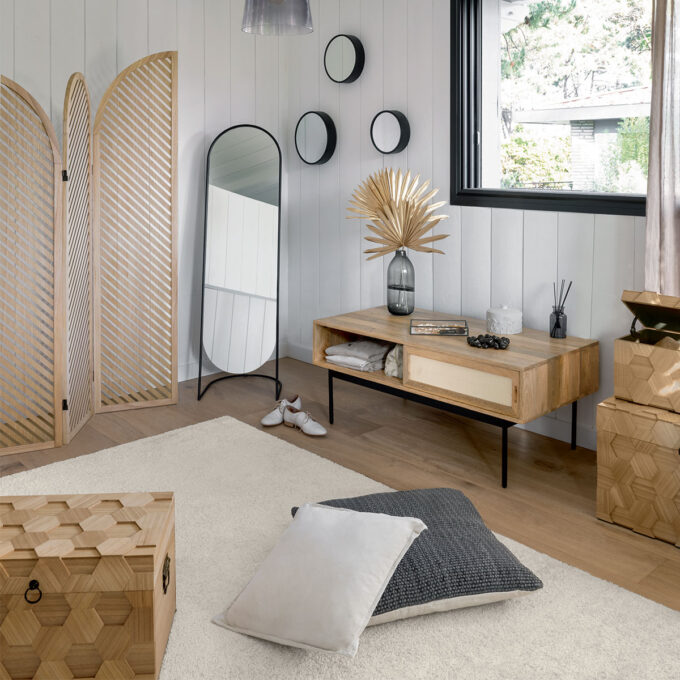Set de 3 malles "Arty", bois