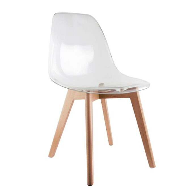 Chaise scandinave transparente