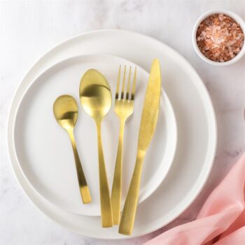 Ménagère 16 pièces "Gold" Secret de gourmet