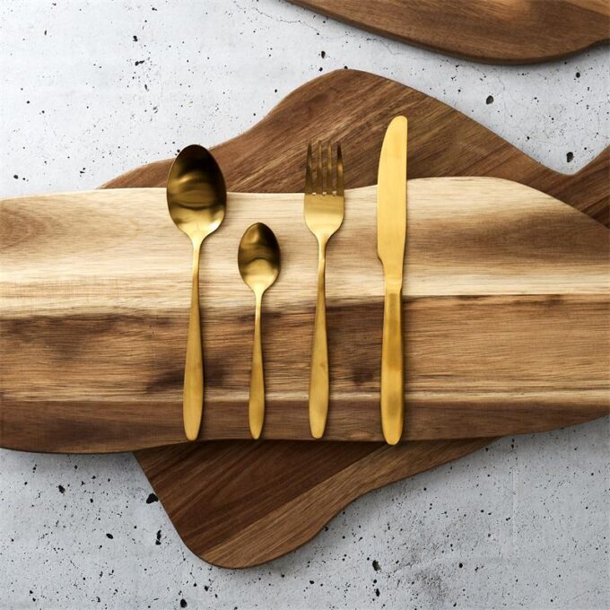 Ménagère 16 pièces "Gold" Secret de gourmet