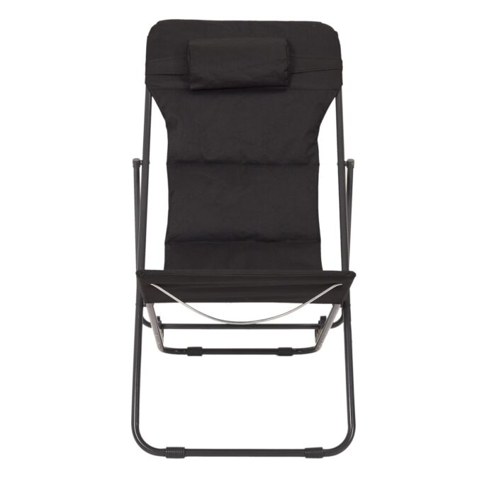 Transat pliant corfou noir