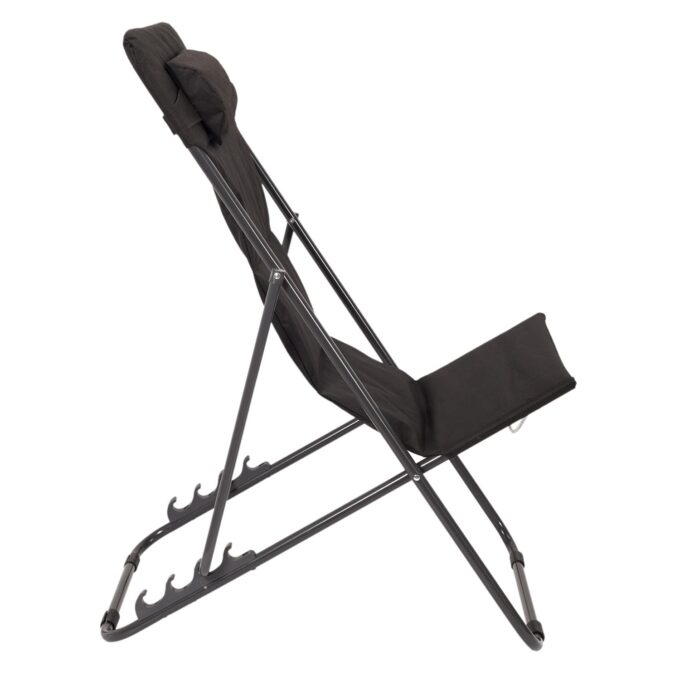 Transat pliant corfou noir