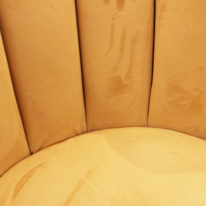 Chaise ariel velours jaune