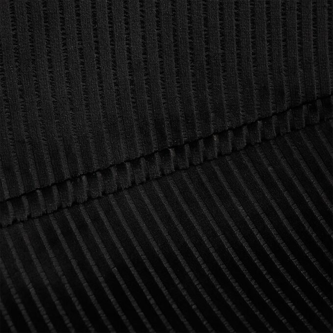 Chaise velours côtelé giulia noir