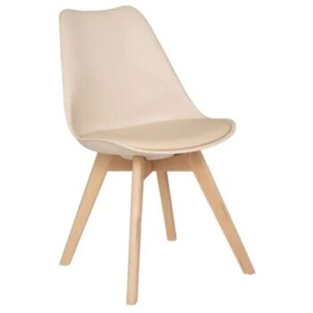 Lot de 4 chaises scandinave  baya beige