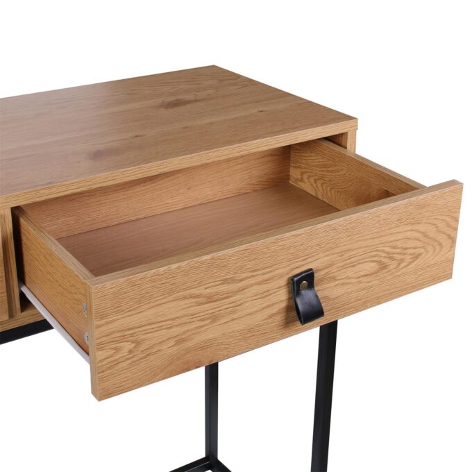 Console abbot metal et bois