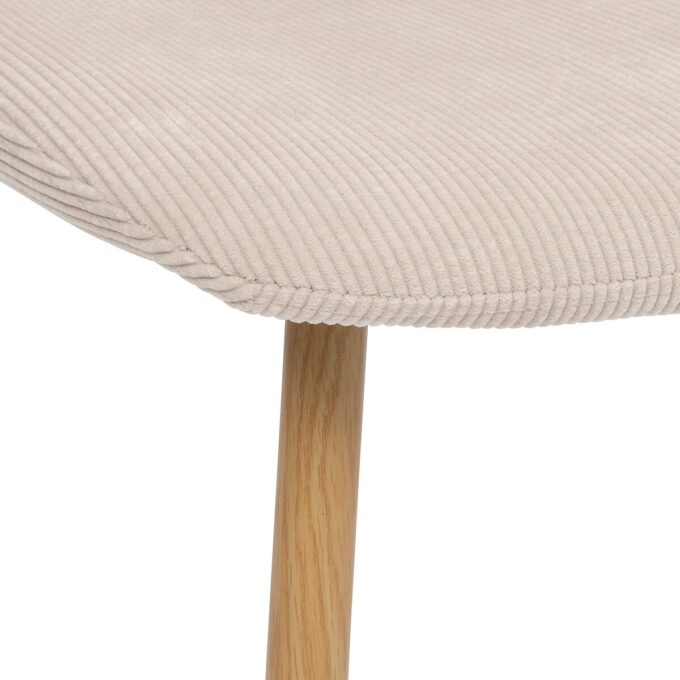 Chaise "Roka" Velours beige