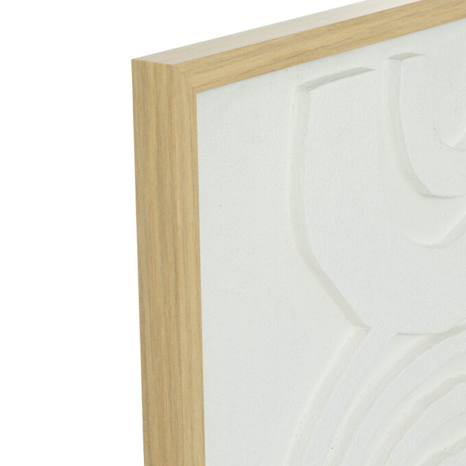 Déco murale "Bobby"Blanc, 50x70 cm