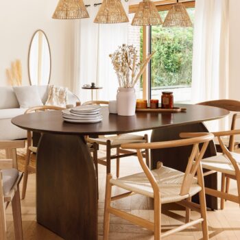 Table à manger "Isana" Acacia, L.180 cm
