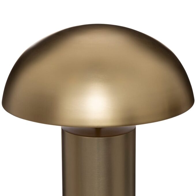 Lampadaire droit "Champi" Métal, doré, H.97 cm