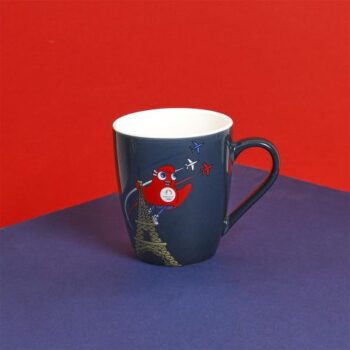 Tasse Céramique Fine "Tour Eiffel" 32cl Bleu