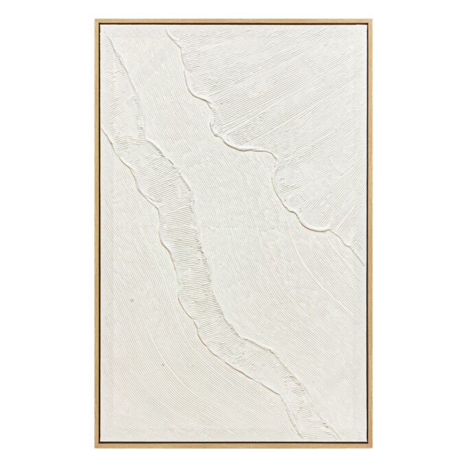 Déco mural 3D "Kohana" Blanc, 116x75 cm