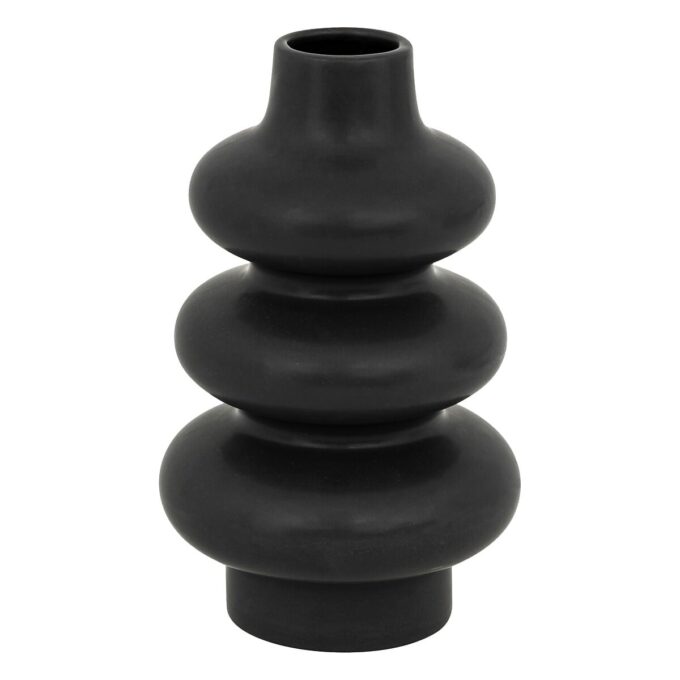 Vase céramique "Clothilde" Noir, H.25 cm