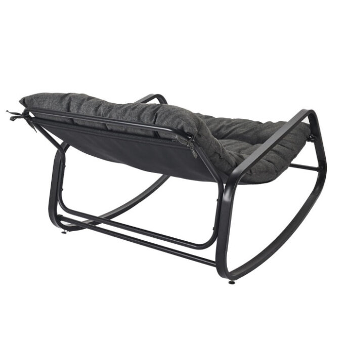 Fauteuil à Bascule Design "Miami" 130cm Gris