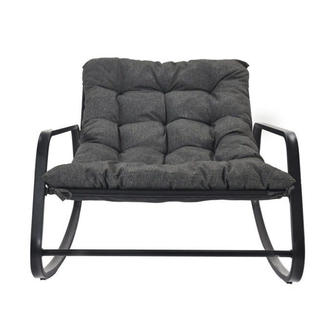 Fauteuil à Bascule Design "Miami" 130cm Gris