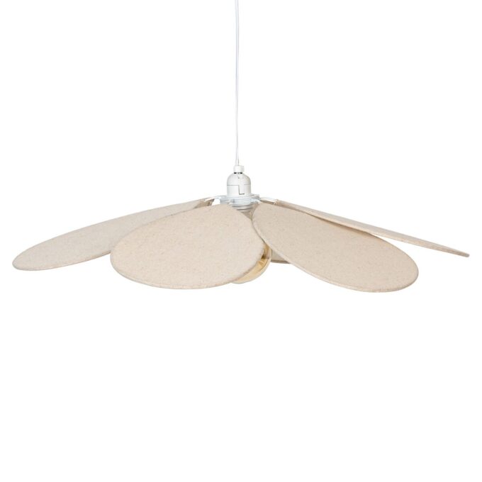 Suspension pétales "Naya" Beige, D.72 cm