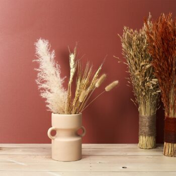 Vase avec Anse Déco "Arty" 15cm Beige Nude