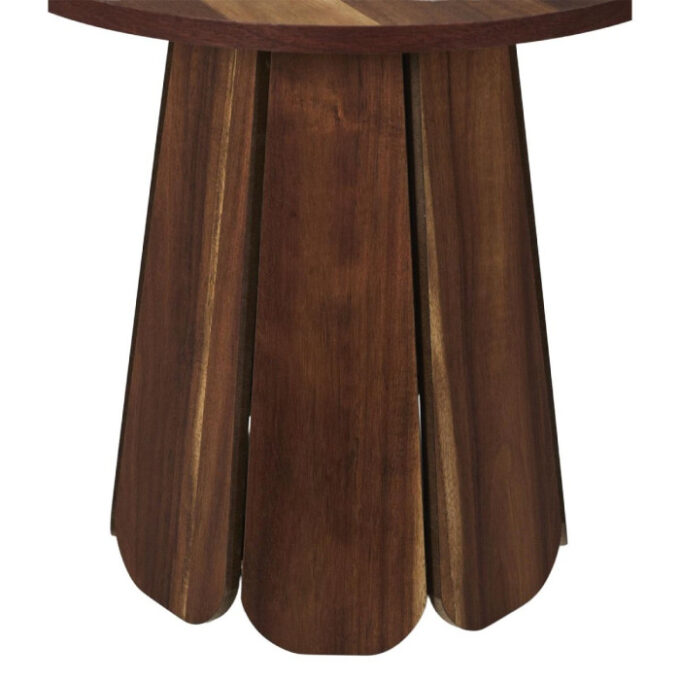 Table d'Appoint Design "Will" 45cm Marron
