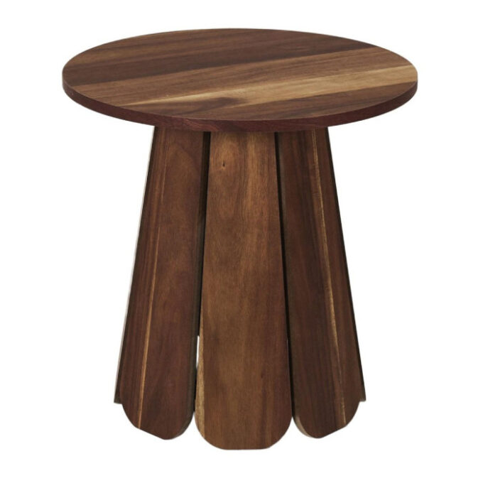 Table d'Appoint Design "Will" 45cm Marron
