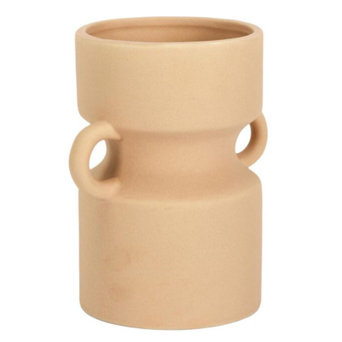 Vase avec Anse Déco "Arty" 15cm Beige Nude