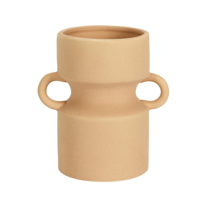 Vase avec Anse Déco "Arty" 15cm Beige Nude