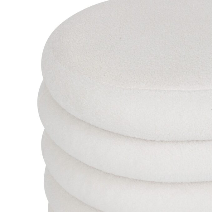 Pouf coffre bouclette "Guilia"