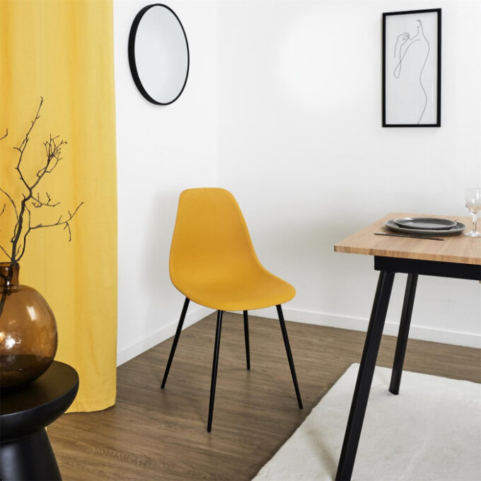 Lot de 4 Chaises gustav jaune