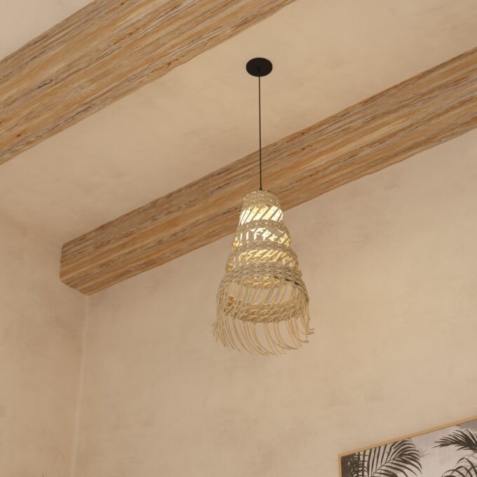 Suspension "Lahys" Roseau, D.28 cm