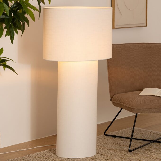 Lampadaire "Eira" Blanc, H.115 cm