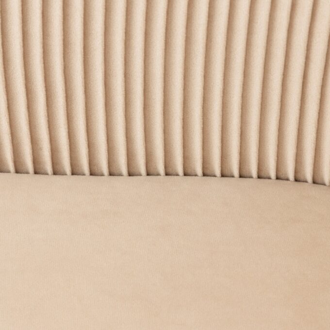 Fauteuil "Solaro" Velours, Beige