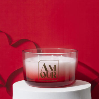Coffret Bougie Parfumée "Amour" 270g Rêve Poudré