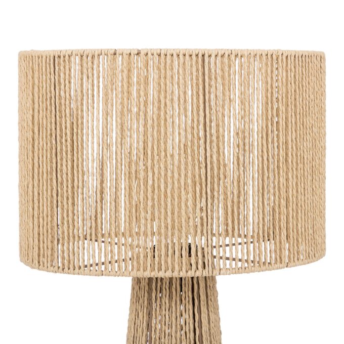 Lampadaire droit Aidra haut 97 cm naturel