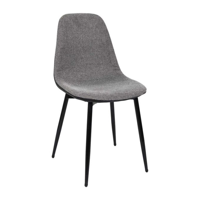 Lot de 4 Chaises Déco "Memphis" 85cm Gris & Noir
