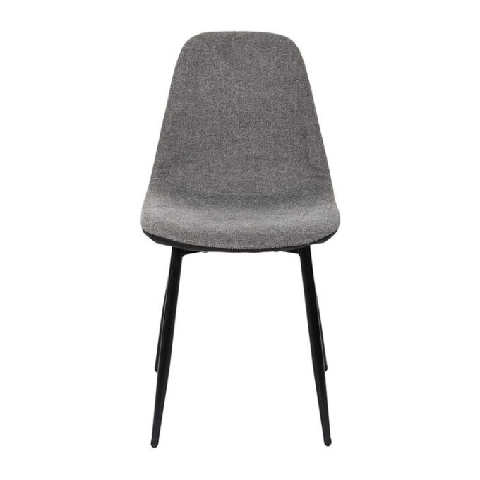 Lot de 4 Chaises Déco "Memphis" 85cm Gris & Noir