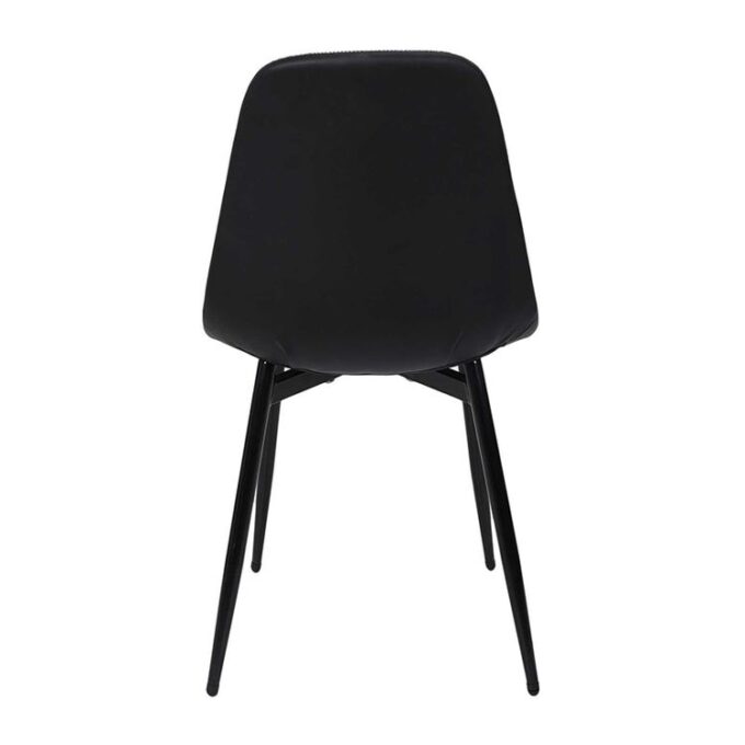 Lot de 4 Chaises Déco "Memphis" 85cm Gris & Noir
