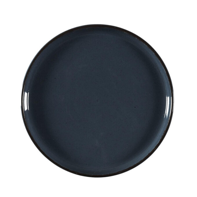 Service de Table 12 Pièces "Grès du Temps" 27cm Bleu