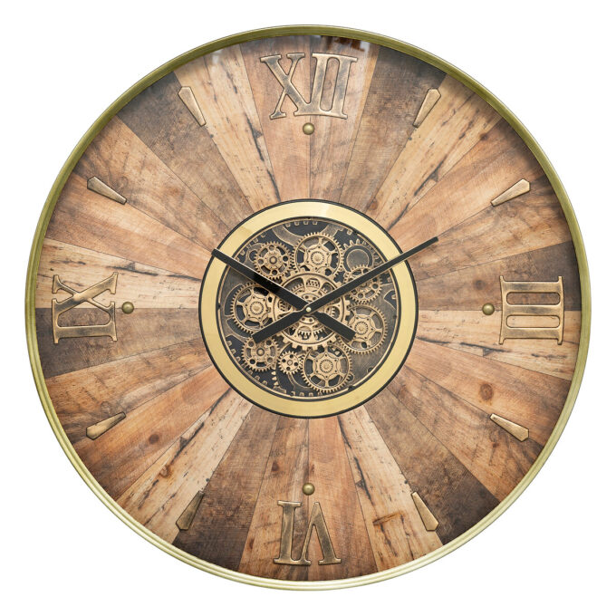 Horloge "Keane" Marron, D. 80 cm