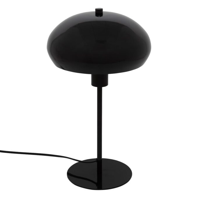 Lampe champignon à poser "Savio" Noir, H. 38 cm