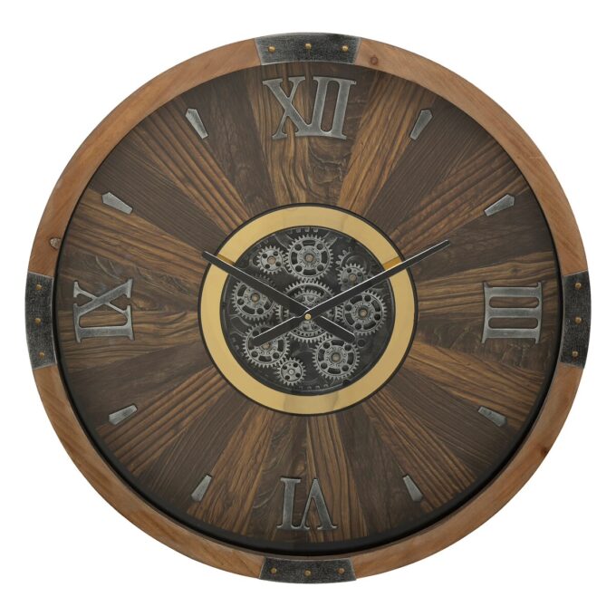 Horloge "Keane" Marron, D. 63,5 cm