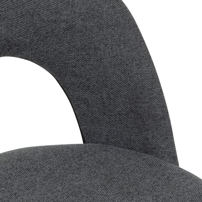 Chaise "Raven" Gris, 1 place
