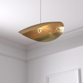 Suspension "Arlo" Doré, D. 56 cm