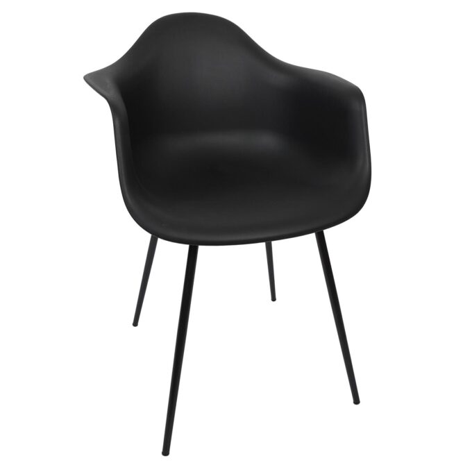 Lot 2 Chaises Fauteuils Gustav Noir