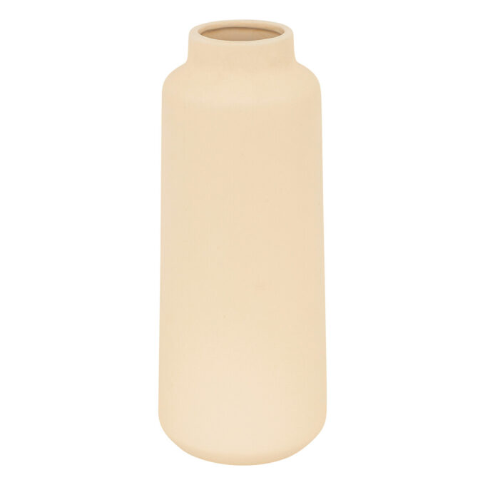 Vase céramique "Rily" Beige, H.30 cm