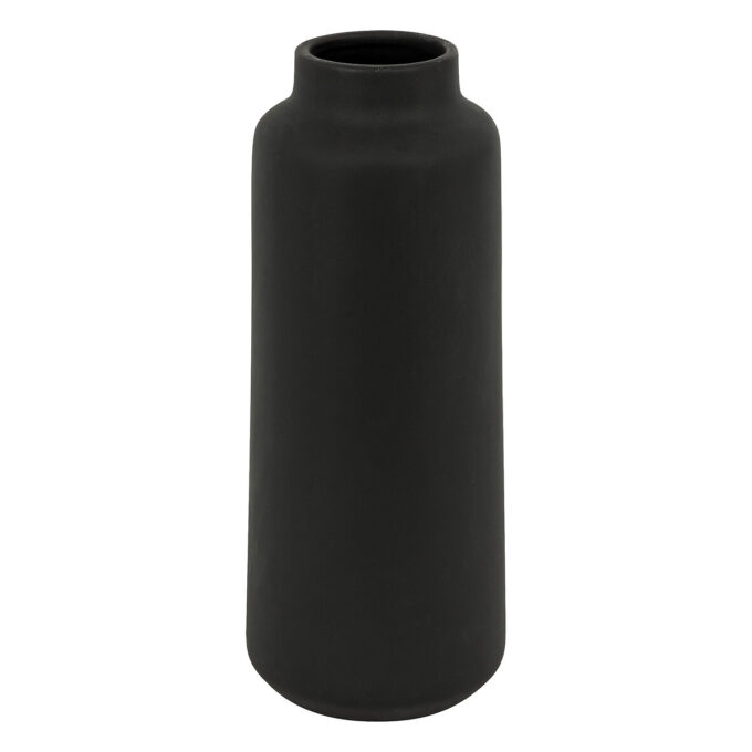 Vase céramique "Rily" Noir, H.30 cm