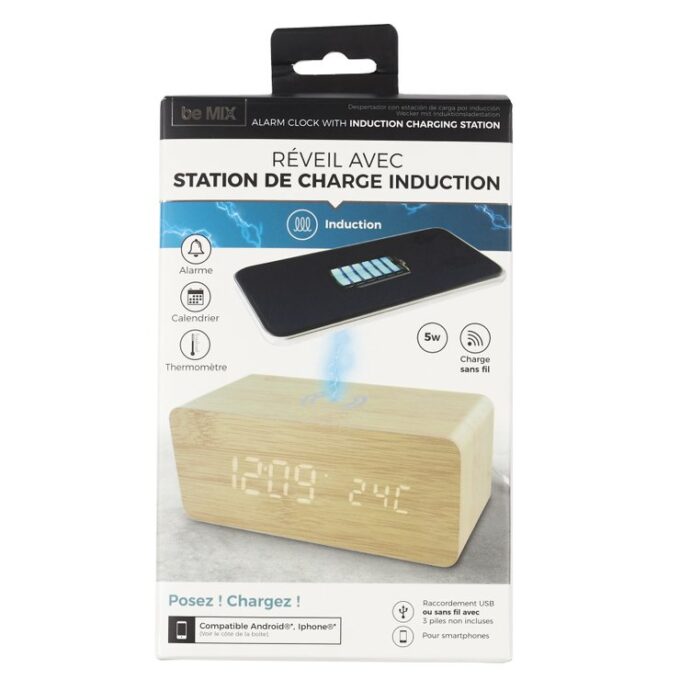 Reveil chargeur à induction 5W