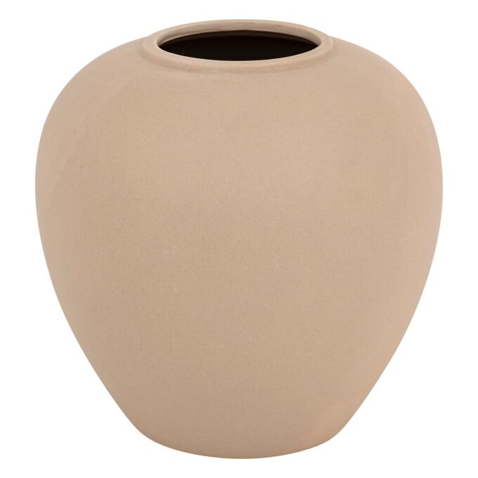 Vase boule "Rily" Céramique, nudeH.22 cm