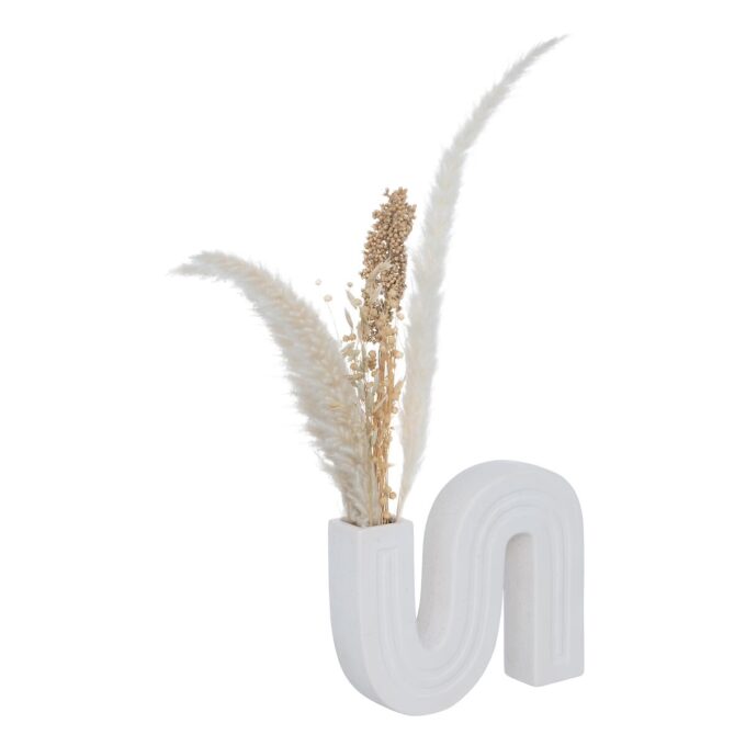Soliflore Céramique, blanc, H.24,8 cm